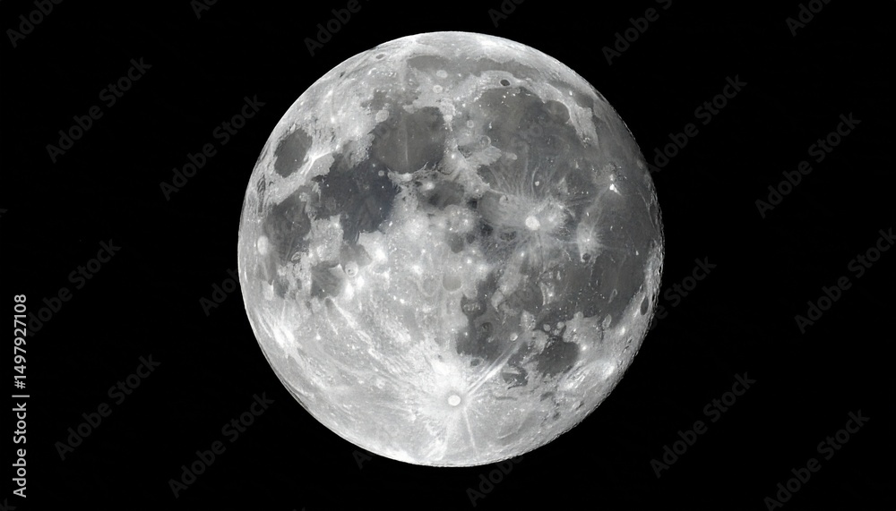 Obraz premium moon on the black background