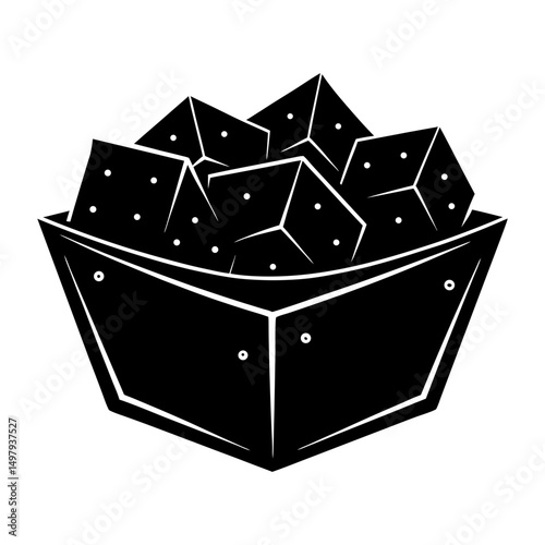 Crouton silhouette vector