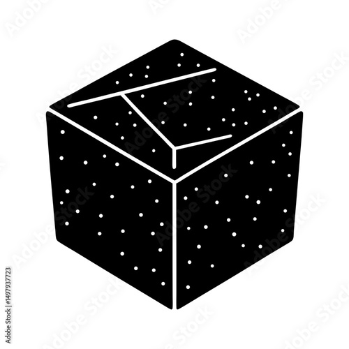 Crouton silhouette vector