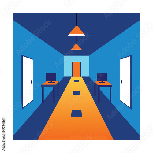 backrooms style endless office.eps