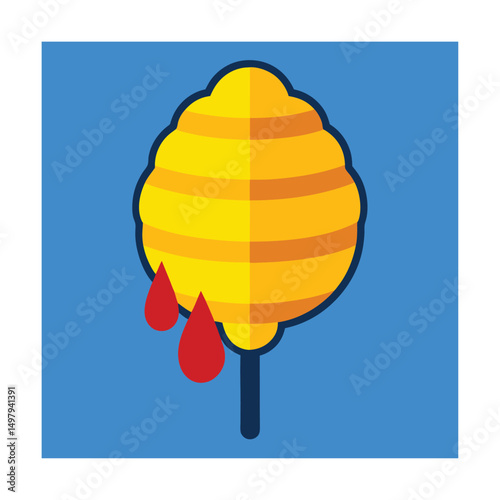 beehive dripping blood (2).eps