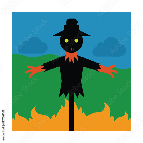 burned scarecrow in field (1).eps