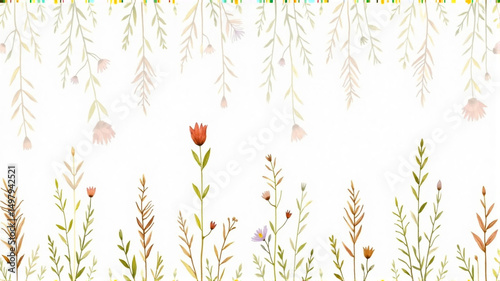 vector illustration of a wheat field