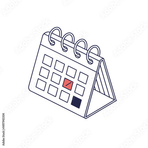 calendar icon vector illustration