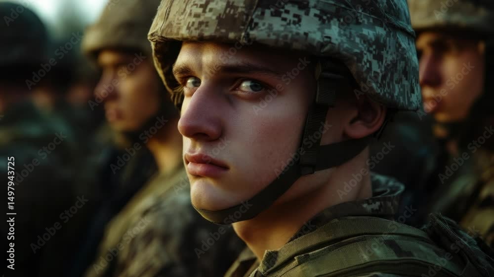 A close-up shot of a person wearing a helmet, perfect for use as a profile or portrait image A close-up shot of a person wearing a helmet, perfect for use as a profile or portrait image