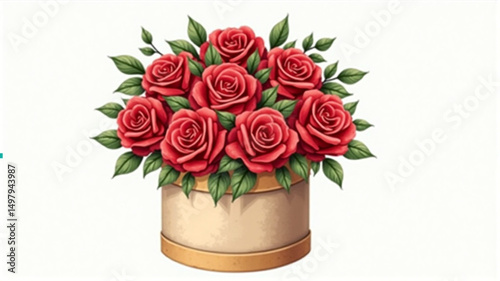 bouquet of red roses