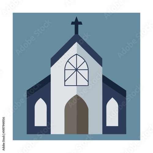 empty church with shattered stained glass (2).eps