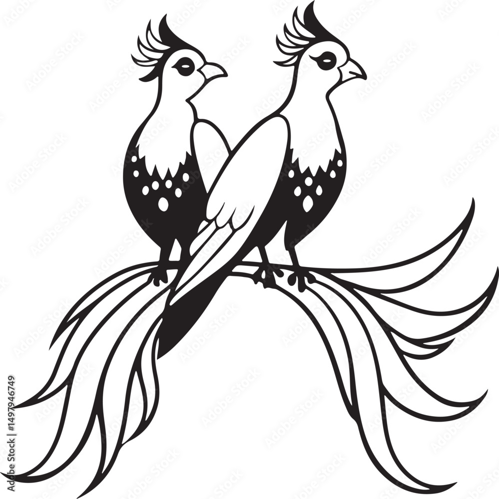 Fototapeta premium Stylized drawing of rooster in black and white suitable for vintage farm or rural artwork