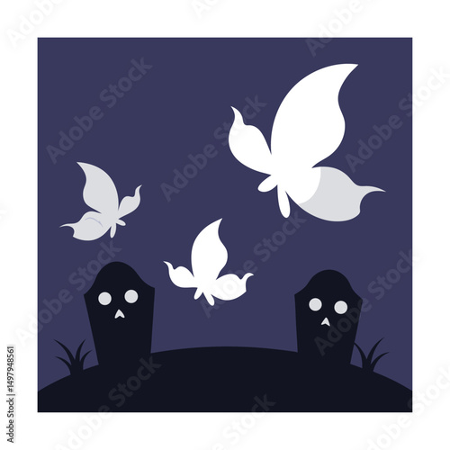ghostly butterflies in graveyard (1).eps