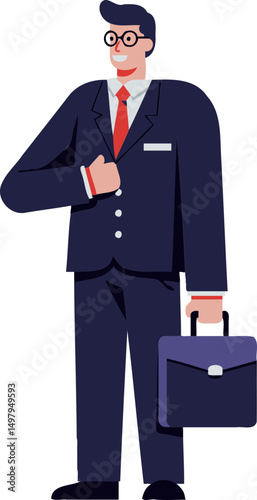 Business contract salesperson, office worker, service worker, salesperson, exhibition hall