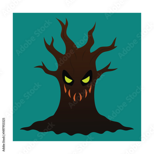 hollow tree with sinister face.eps