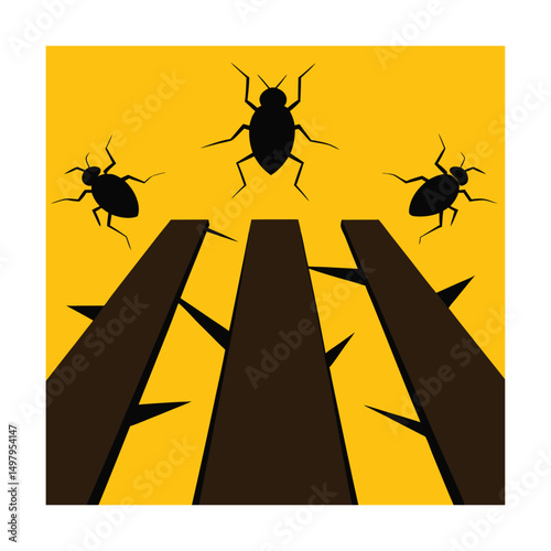 insects crawling on broken floorboards (3).eps