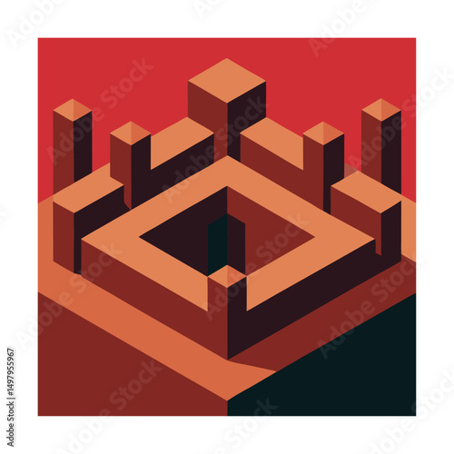 maze like catacombs (3).eps