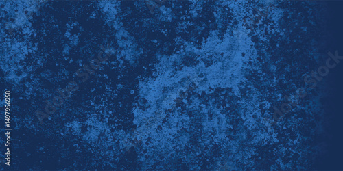 Moody abstract blue composition featuring textured layering and a subtle illusion of depth


