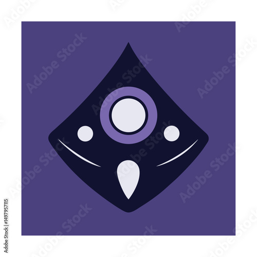 ouija board with planchette moving.eps