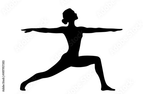 Warrior Pose Yoga Silhouette: Enhancing Strength and Balance in Fitness