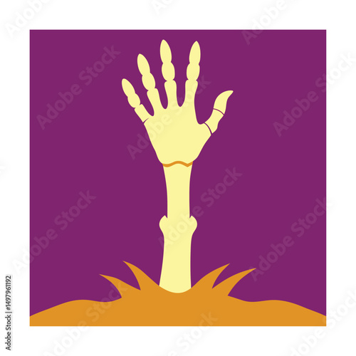 skeleton hand rising from ground (1).eps