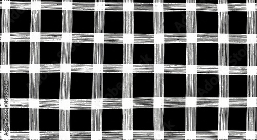 An abstract monochrome plaid a timeless reminder of handmade warmth adding nostalgic comfort on transparent background