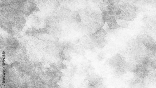 Black and white abstract watercolor with bold spots and soft gradients. Light gray textured background in a minimal grunge style, perfect for modern design.