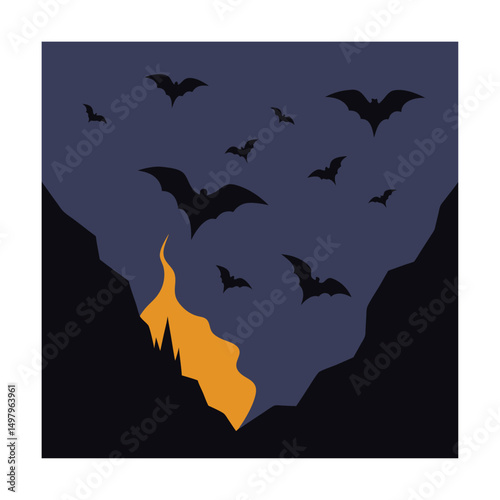 swarm of bats flying out of cave   (1).eps