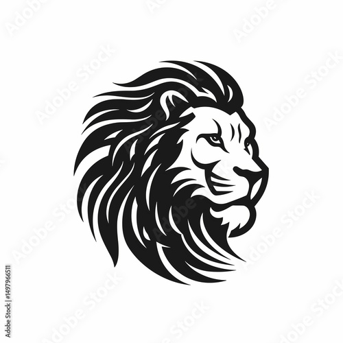 Wallpaper Mural lion head vector illustration Torontodigital.ca