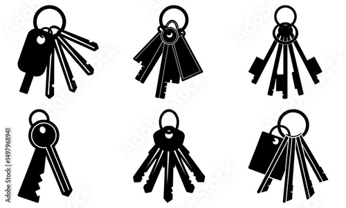 Key Organizer silhouette vector
