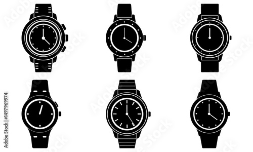 Everyday Watch silhouette vector