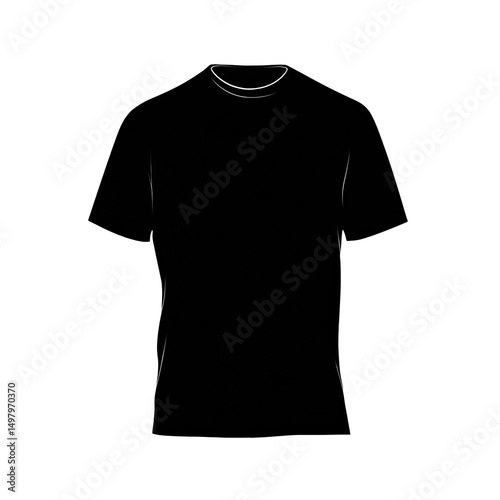 A minimalist line drawing of a figure, seemingly humanoid, with glowing teal eyes and subtle limb details against a black background. The style is simple, almost sketch-like