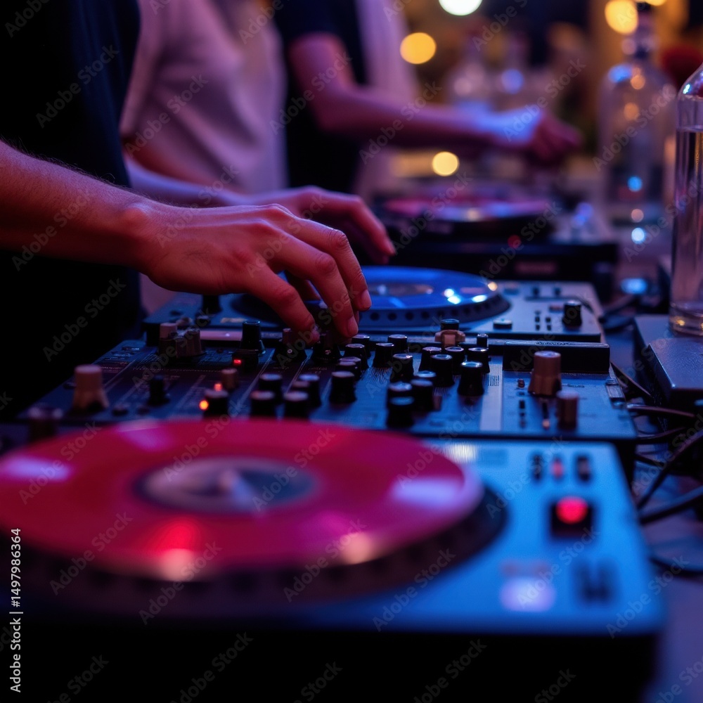 Obraz premium DJ Equipment in Action