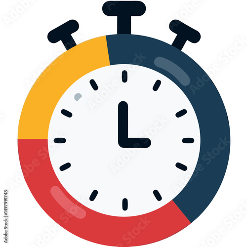 Stopwatch Timer Icon Design Element