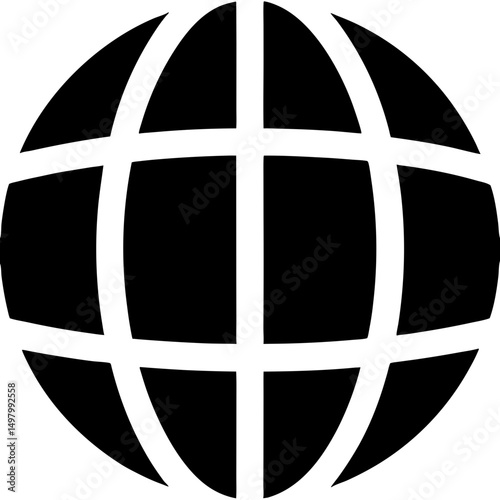 Global Icon World Map Graphic