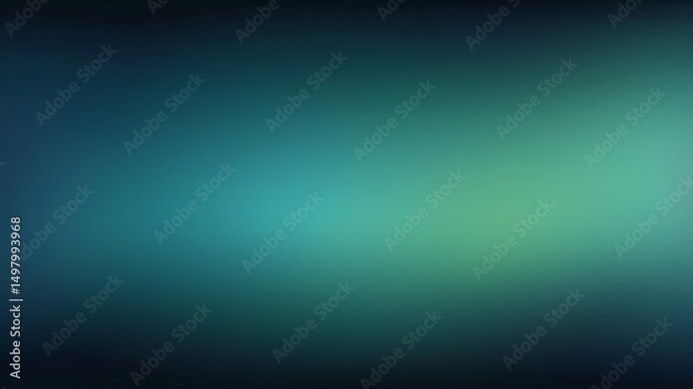 Obraz premium Abstract background with grainy noise texture, smooth gradient mix of dark blue, teal and green colors