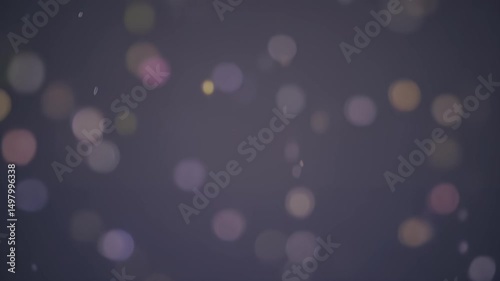 Shimmering Light Particles on Dark Gradient Background – Glowing Bokeh Animation, Seamless Cinematic Loop