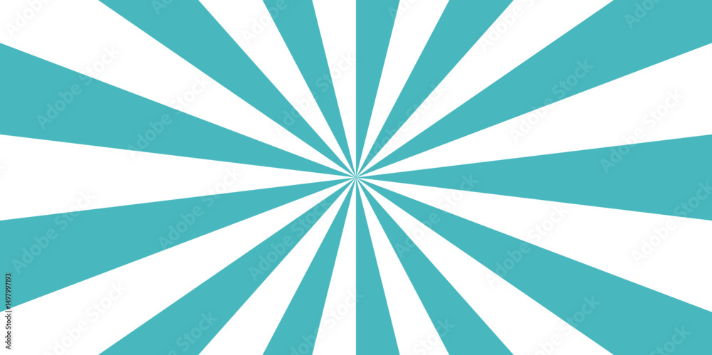 Fototapeta premium Dynamic sense of energy, reminiscent of retro posters or optical art. Converging psychedelic scalable stripes. Perfect for comic design, background, website, wallpaper, greeting card, invitation card