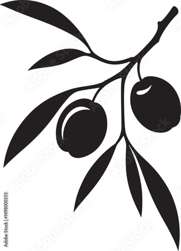 vector illustration of olive branch