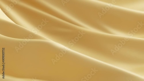 Golden Silk Surface Waving In Studio Light 4K Animation