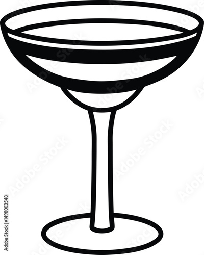 empty martini glass