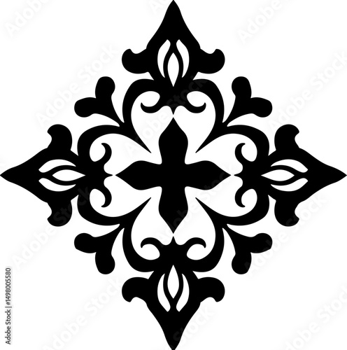 Simple Mandala Stencil ornament vector tattoo's