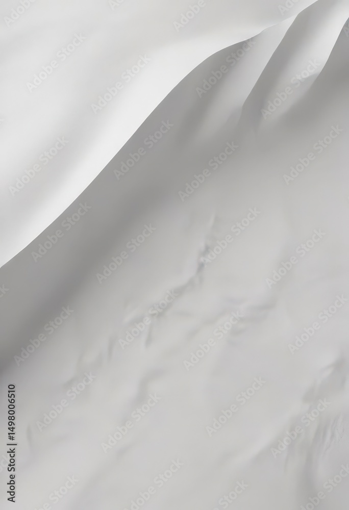 Obraz premium Soft, creased white paper texture; subtle fiber detail , cotton, organic, fold