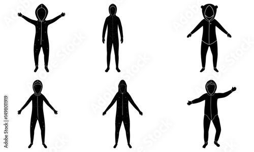 Onesie Silhouette vector