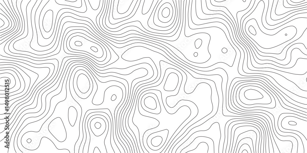 Topographic Background. Abstract wavy and curved lines background. Abstract pattern with Lines. Background of the Topographic Map. Abstract geometric topographic contour map background Free Vector
