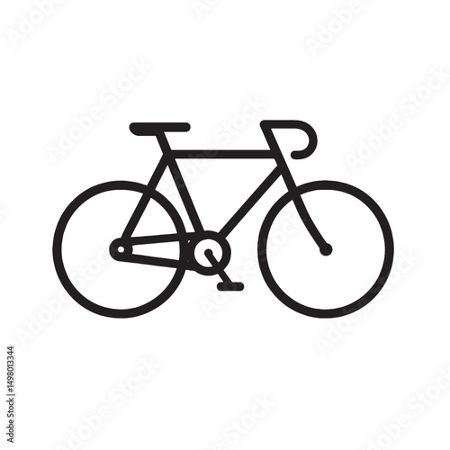bicycle isolated on white