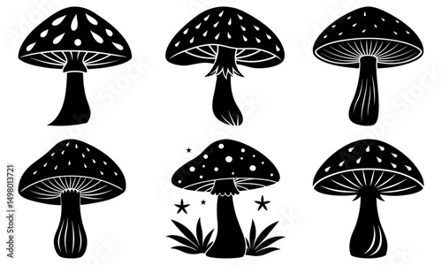 Mushroom Silhouette vector