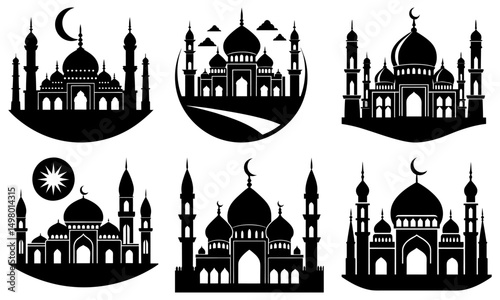 Mosque Silhouette vector