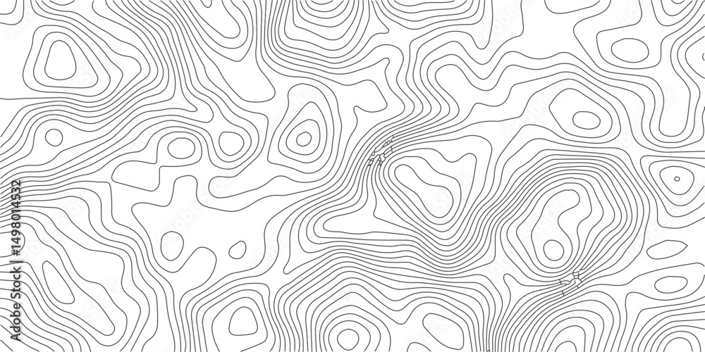 Topographic Background. Abstract wavy and curved lines background. Abstract pattern with Lines. Background of the Topographic Map. Abstract geometric topographic contour map background Free Vector
