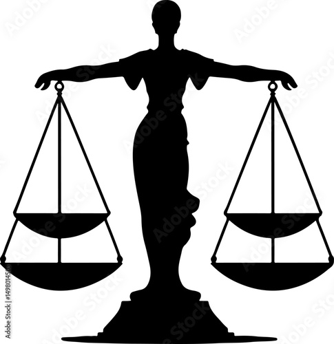 scales of justice vector illustration