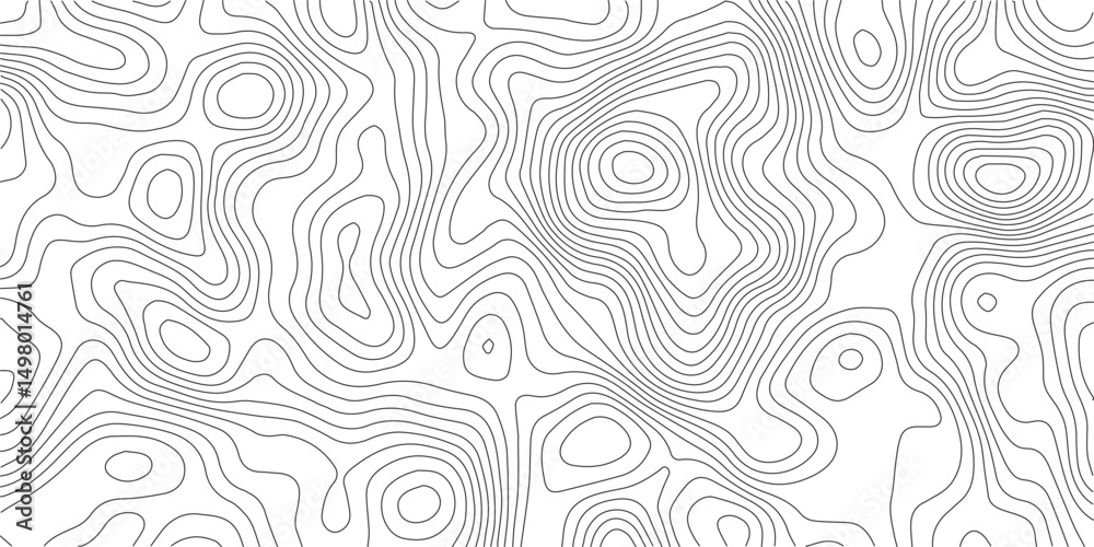Topographic Background. Abstract wavy and curved lines background. Abstract pattern with Lines. Background of the Topographic Map. Abstract geometric topographic contour map background Free Vector
