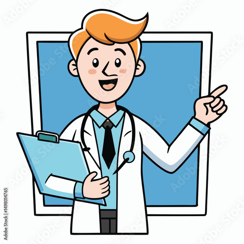 Friendly Doctor Presentation. Healthcare. Medical. and Wellness Checkup