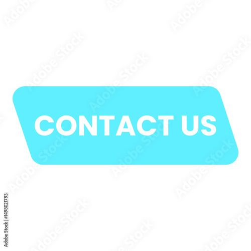 Contact Us Button on Aqua Background
