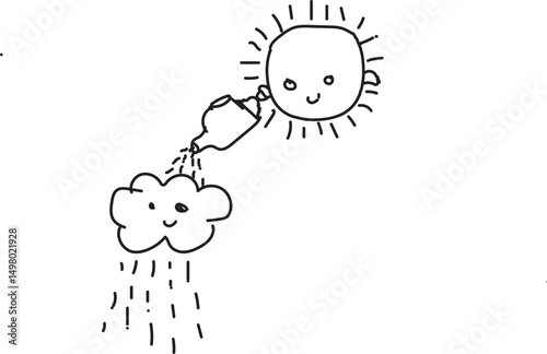 Flower and sun